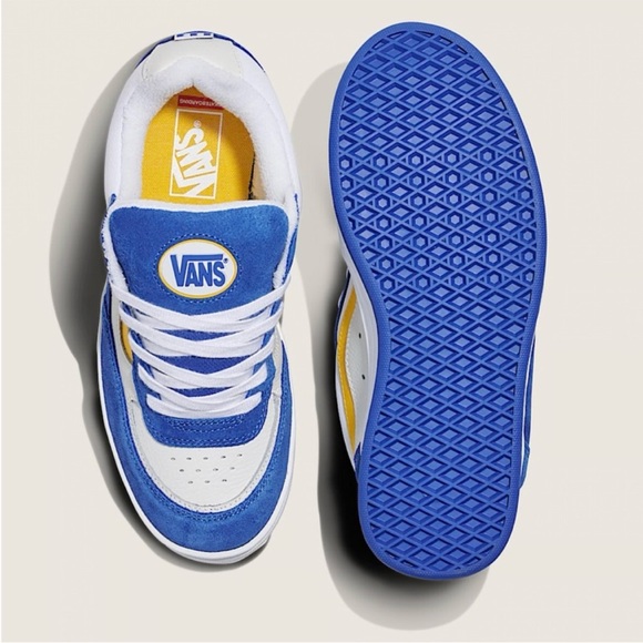 Vans Skate Estazzo Shoe Blue Yellow Women 9.0 US - Picture 3 of 9